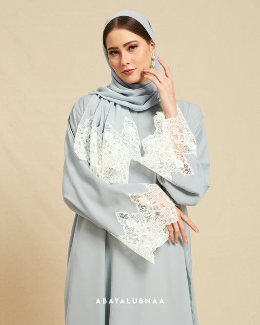 Aishah Abaya in Soft Blue