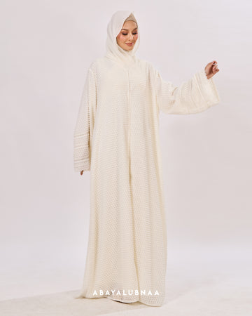 Amalina Abaya in Off White