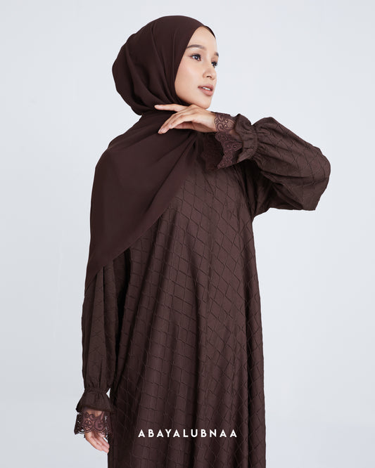 Ashley Abaya in Reddish Brown