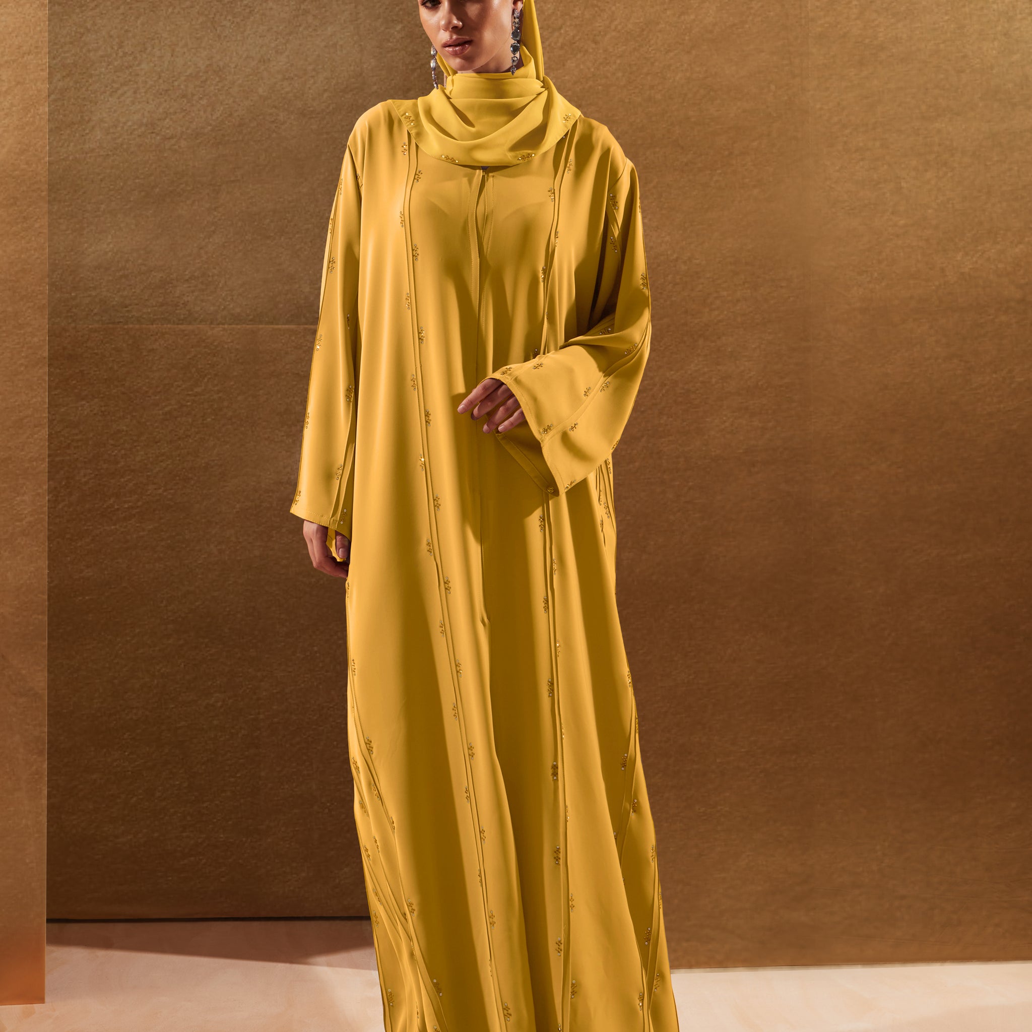 Bella Abaya in Yellow