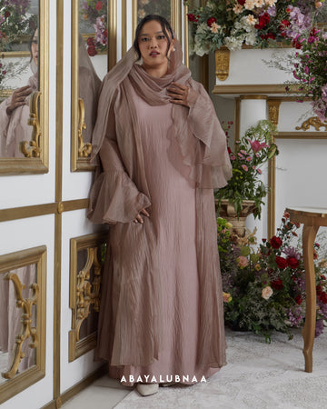 Charlotte Abaya in Rose Tan