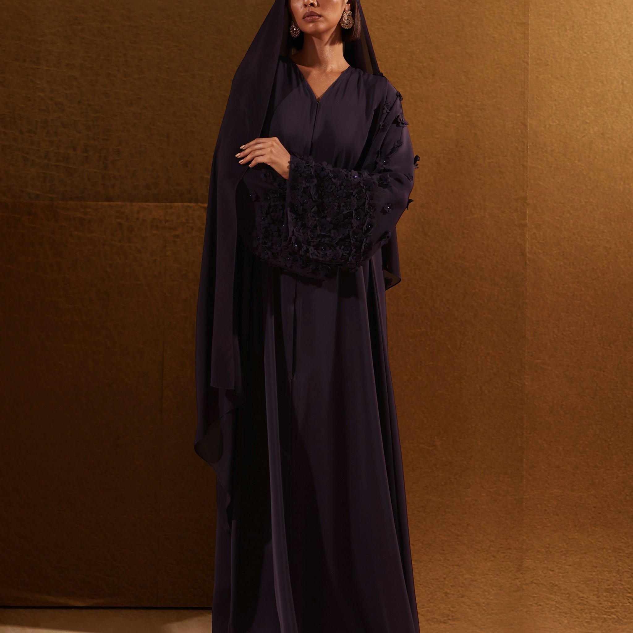Daphne Abaya in Dark Purple