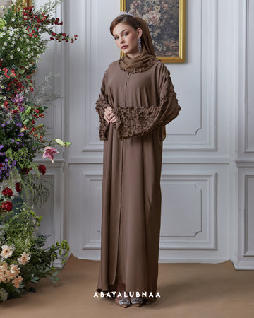 Daphne Abaya in Dusty Brown