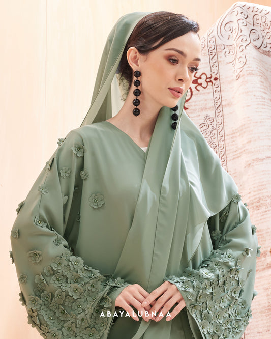 Daphne Abaya in Dusty Green