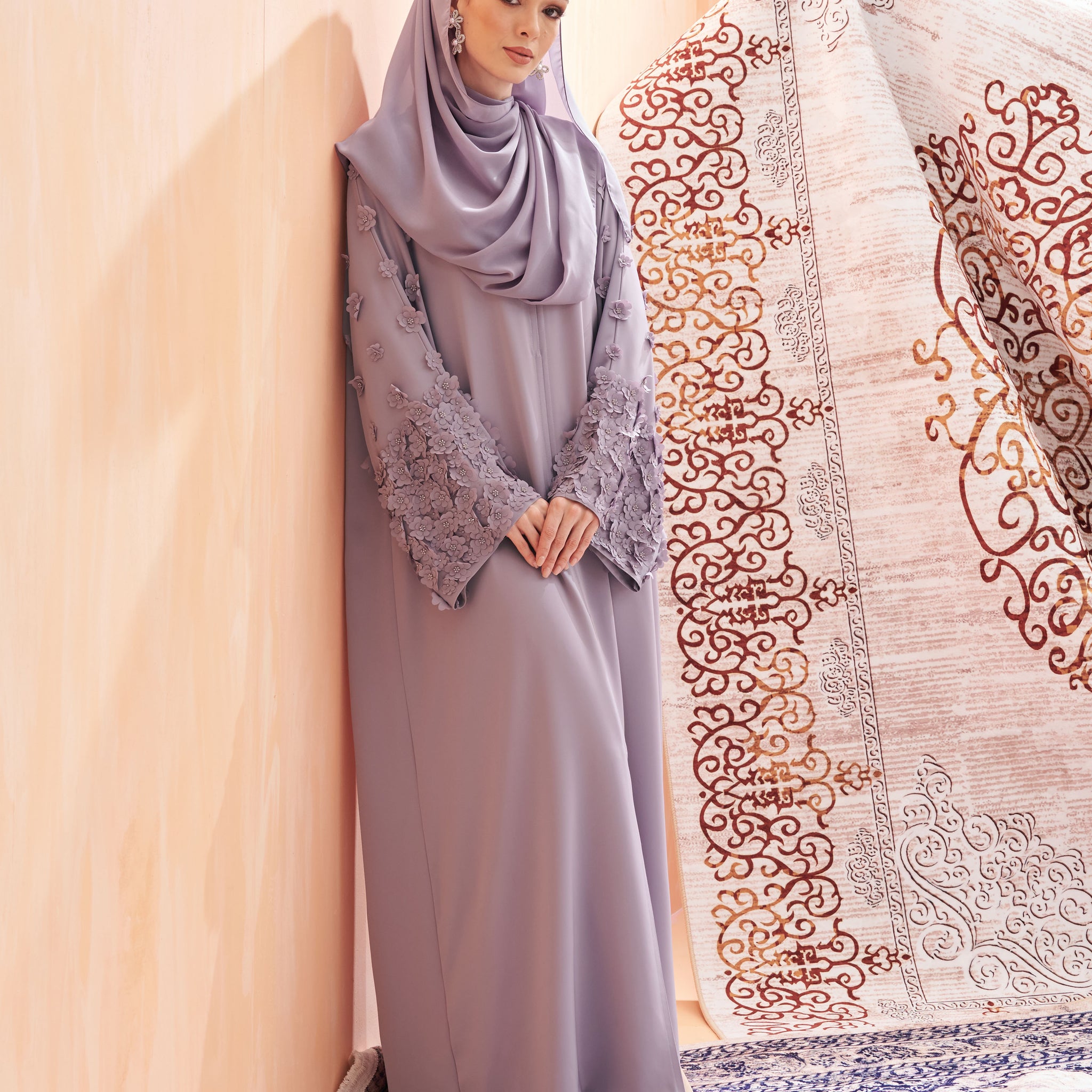 Daphne Abaya in Dusty Purple