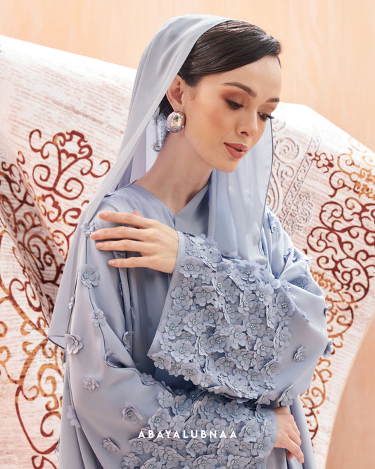 Daphne Abaya in Powder Blue