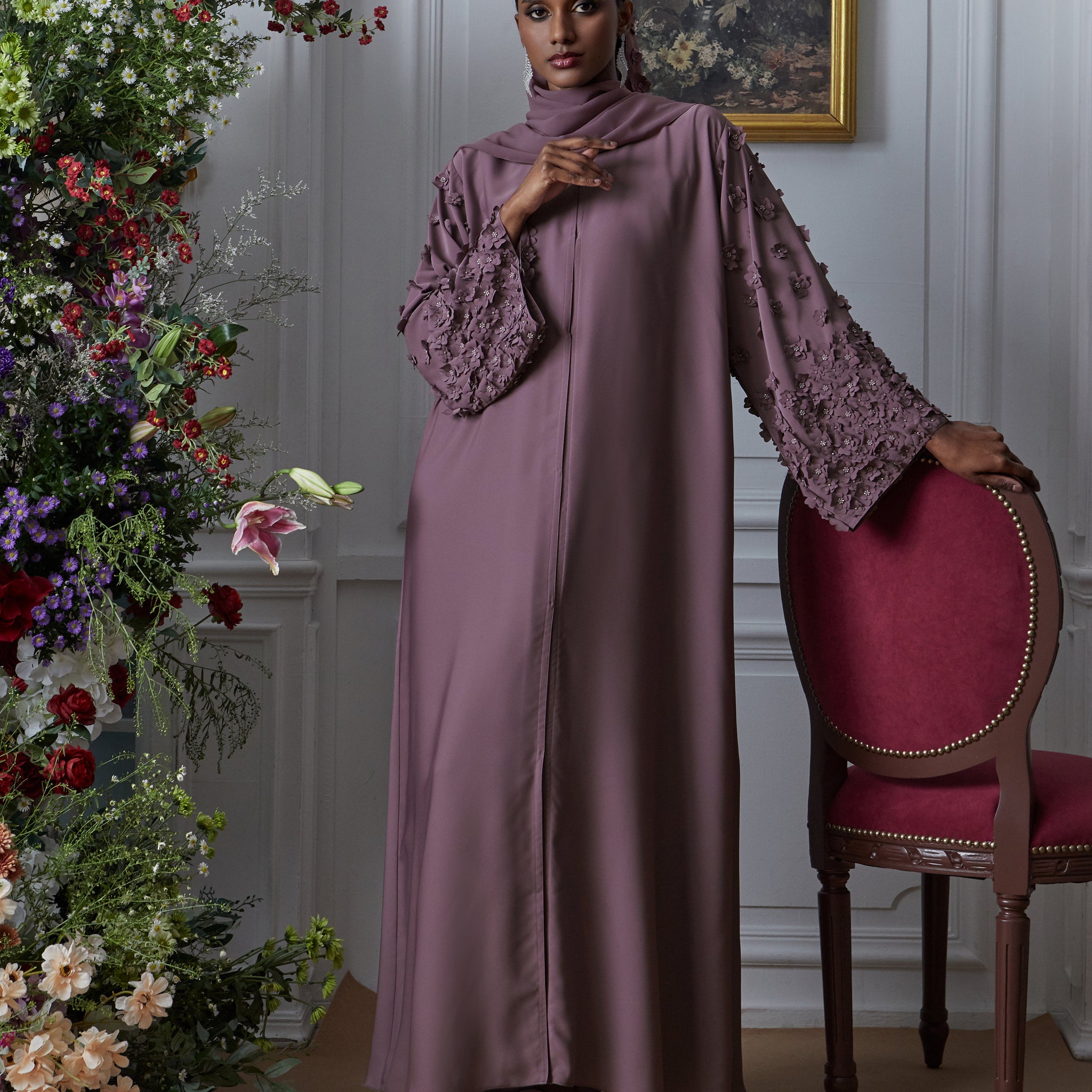 Daphne Abaya in Purple