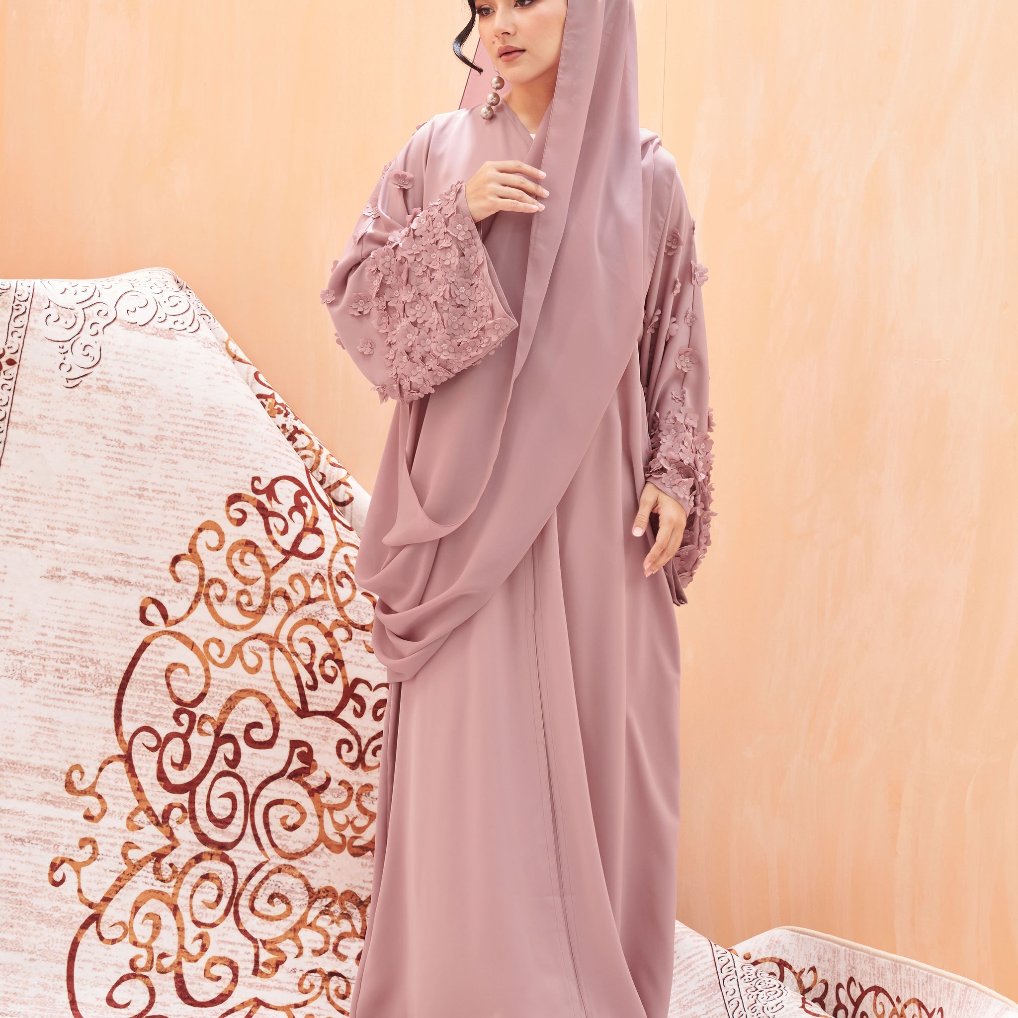 Daphne Abaya in Soft Pink