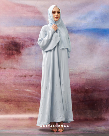 Eslima Abaya in Baby Blue