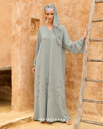 Layla Abaya in Tiffany Green