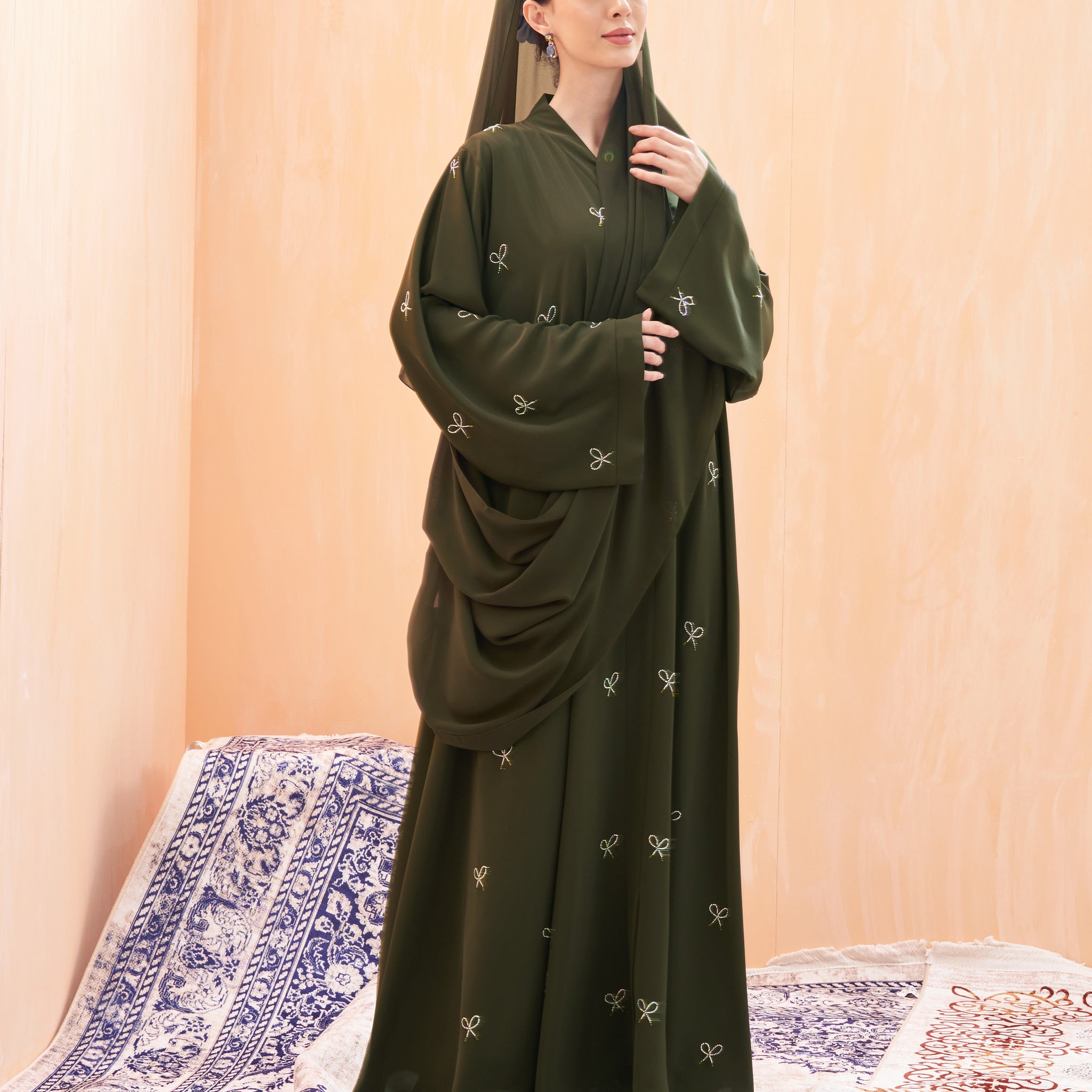 Lisa Abaya in Olive Green