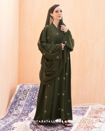 Lisa Abaya in Olive Green