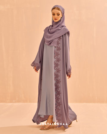 Maysaa Abaya in Dusty Purple