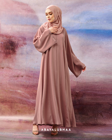 Reyna Abaya in Rose Tan
