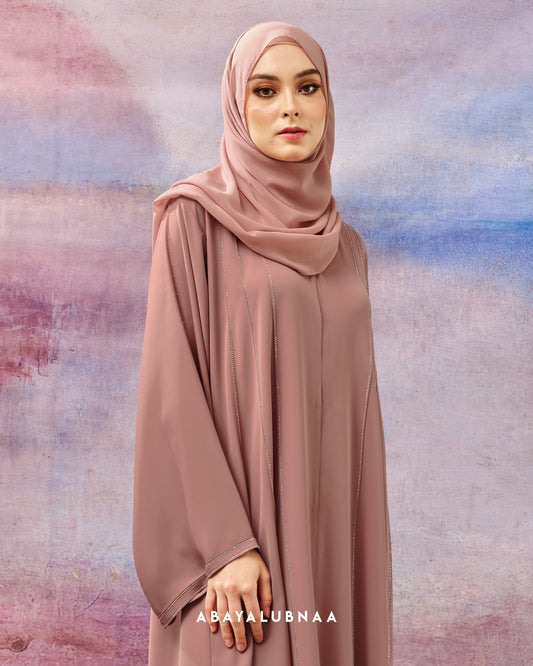 Reyna Abaya in Rose Tan