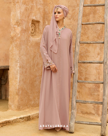 Rihanna Abaya in Pink