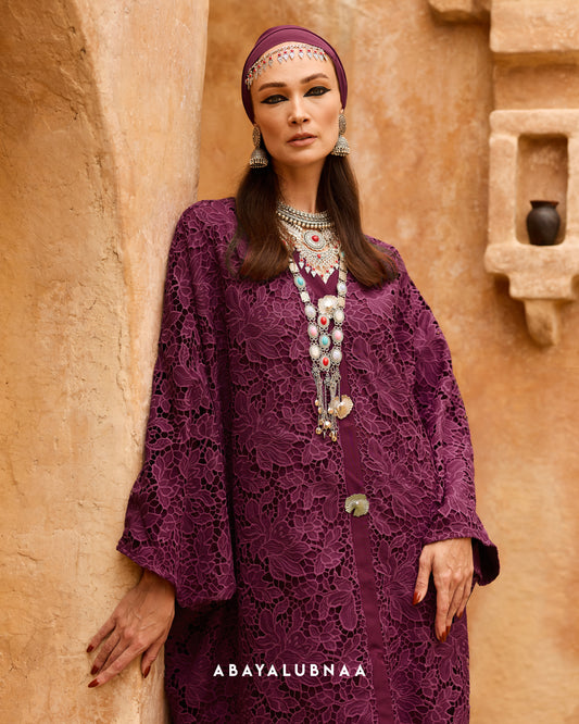 Salma Kaftan in Fuchsia Pink