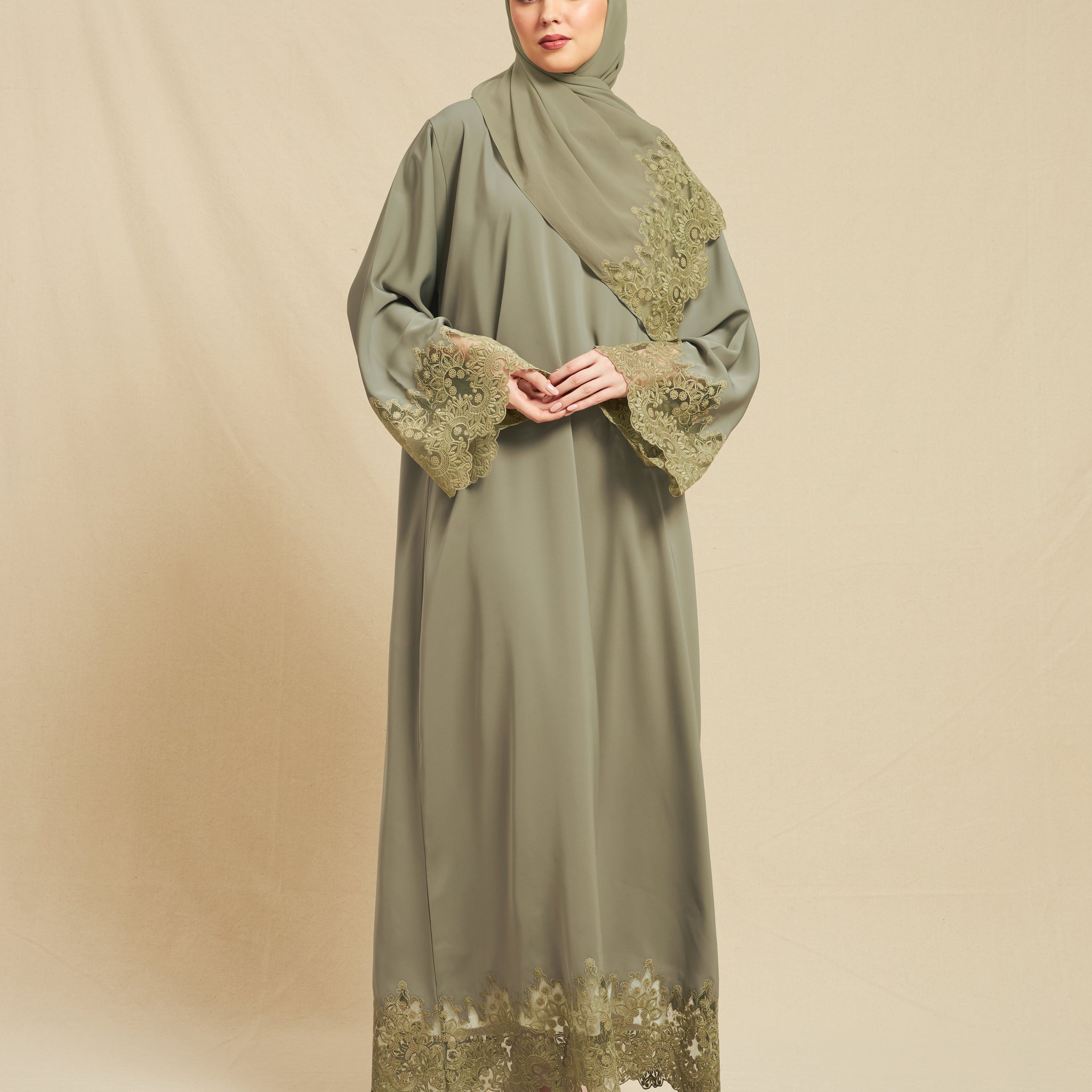 Sara Abaya in Misty Jade