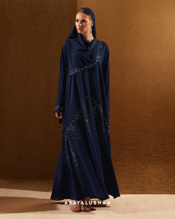 Yusra Abaya in Navy Blue
