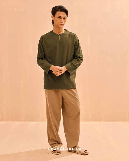 Zyn KURTA in Olive Green